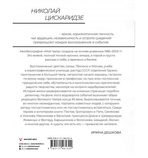Николай Цискаридзе: Мой театр-1