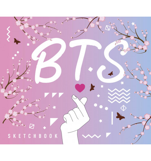 Скетчбук. BTS (твердый переплет, 96 стр., 240х200 мм)-1